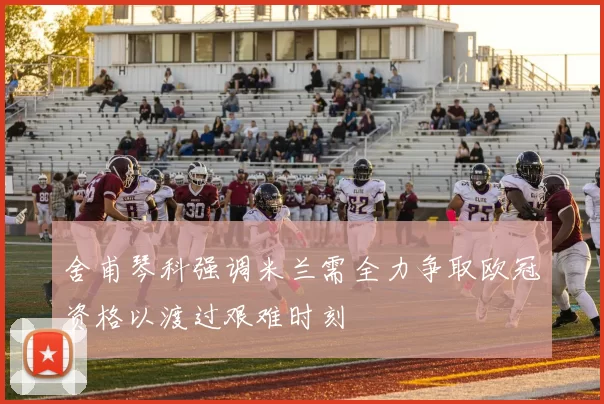舍甫琴科强调米兰需全力争取欧冠资格以渡过艰难时刻